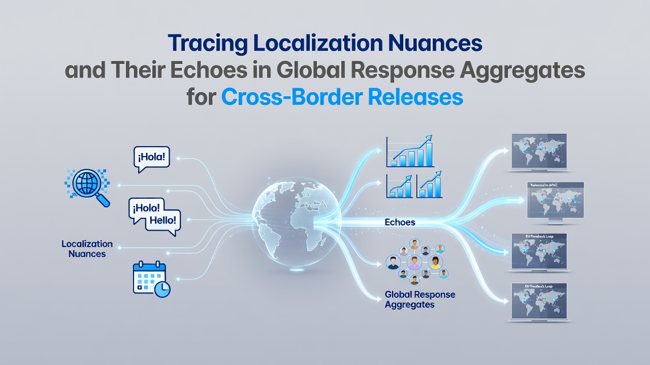 Global game release data visualization showing regional score variations tied to localization elements