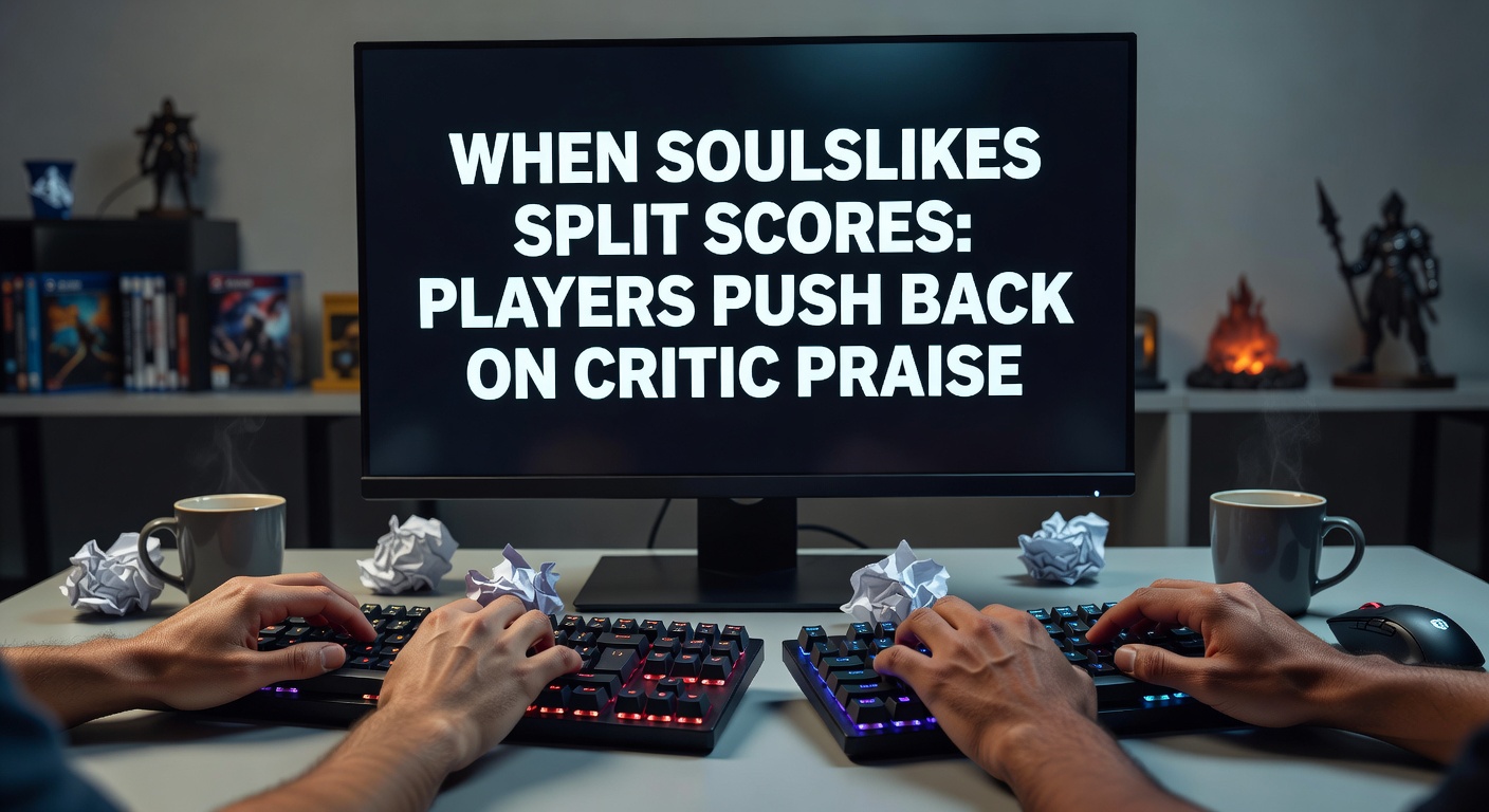 Metacritic page showing a Soulslike game with high critic score of 88 and user score of 6.2, highlighting the stark divide in reviews